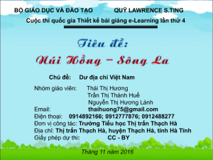 Núi Hồng - Sông La ( Tiếng Việt)