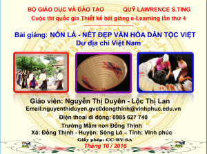 Nón lá - Nét đẹp văn hóa dân tộc Việt