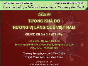 Tương Khả Do - Hương vị làng quê Việt Nam