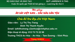Áo dài Việt Nam – sắc màu dân tộc