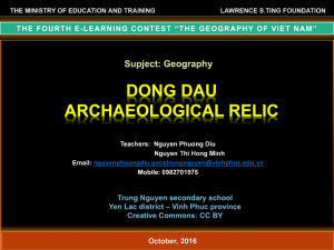 Dong Dau archaeological relic